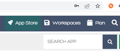 the Workspaces button